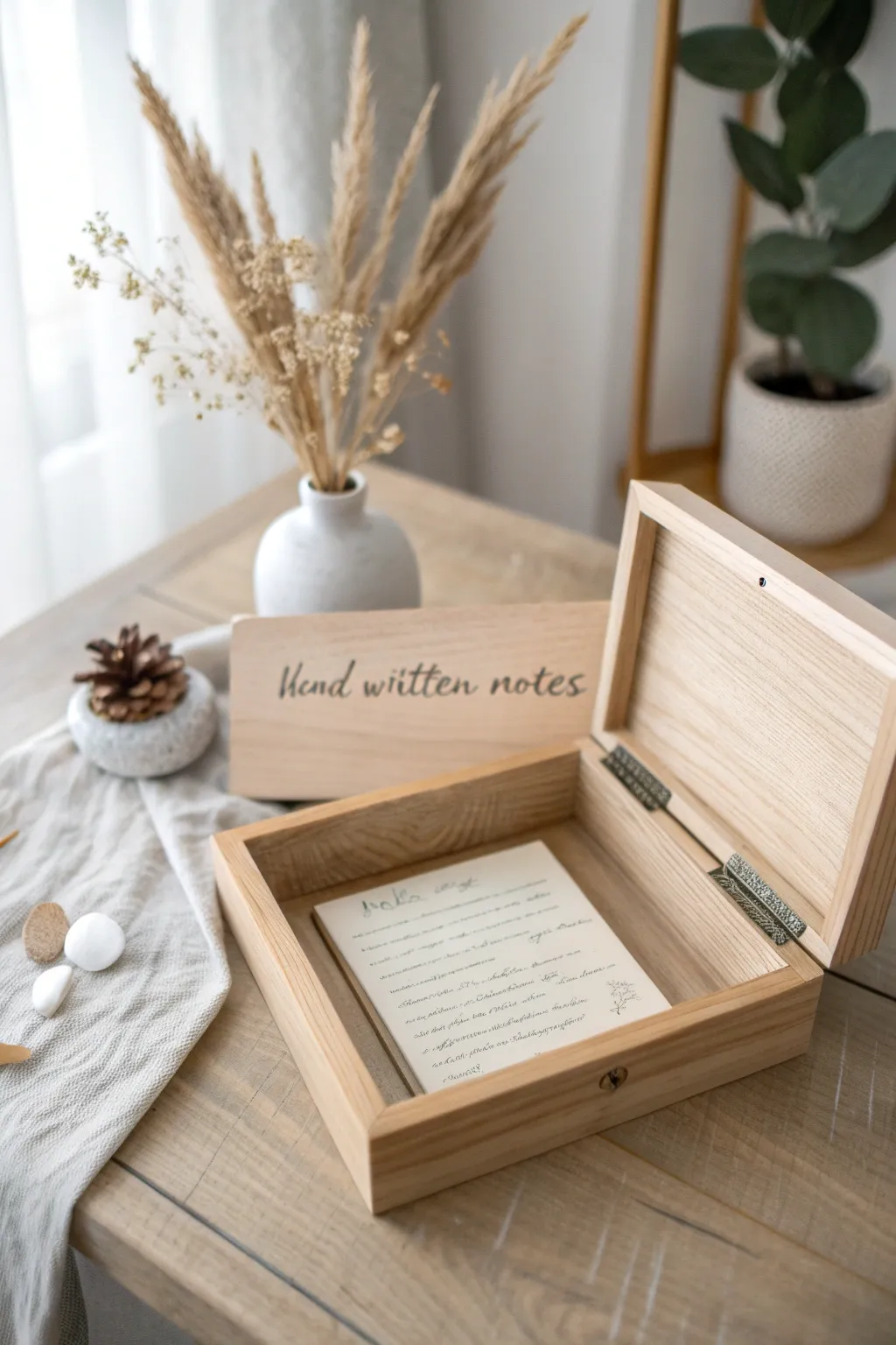 Capture gratitude and wishes beautifully with a DIY Blessing Box. 🌿✨ #ScandiBoho #MinimalistCraft