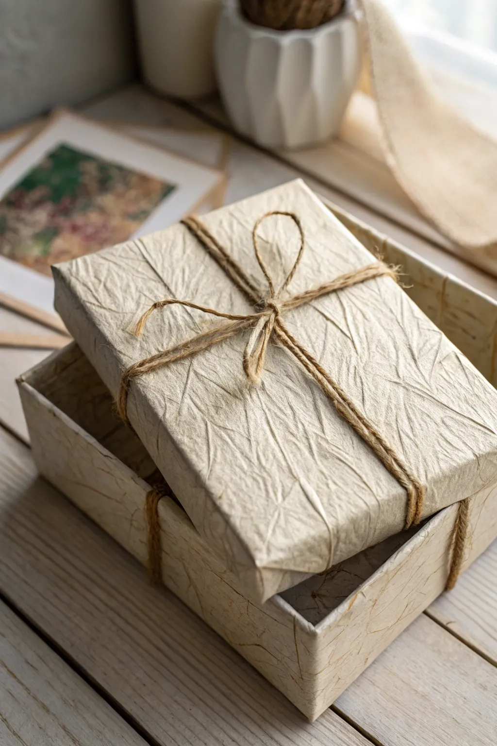 Unwrap the mystery: A gift box that promises a delightful surprise, blending elegance and intrigue.