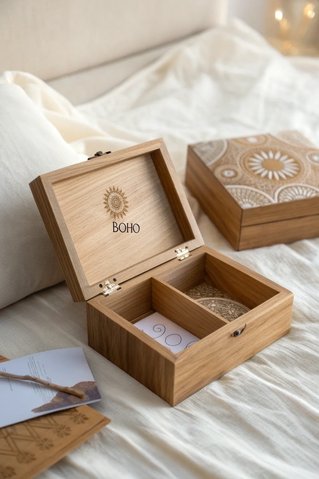 Discover the hidden charm of craftsmanship with a jewelry box that holds more than meets the eye.