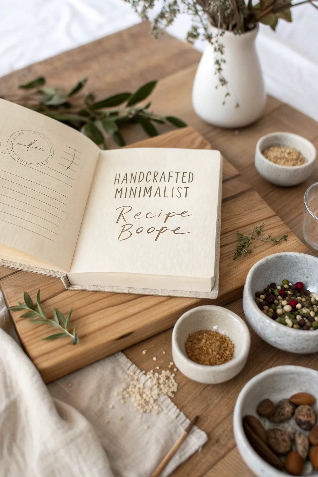 Preserve precious family traditions with a handcrafted recipe book, where simplicity meets heartfelt memories.
