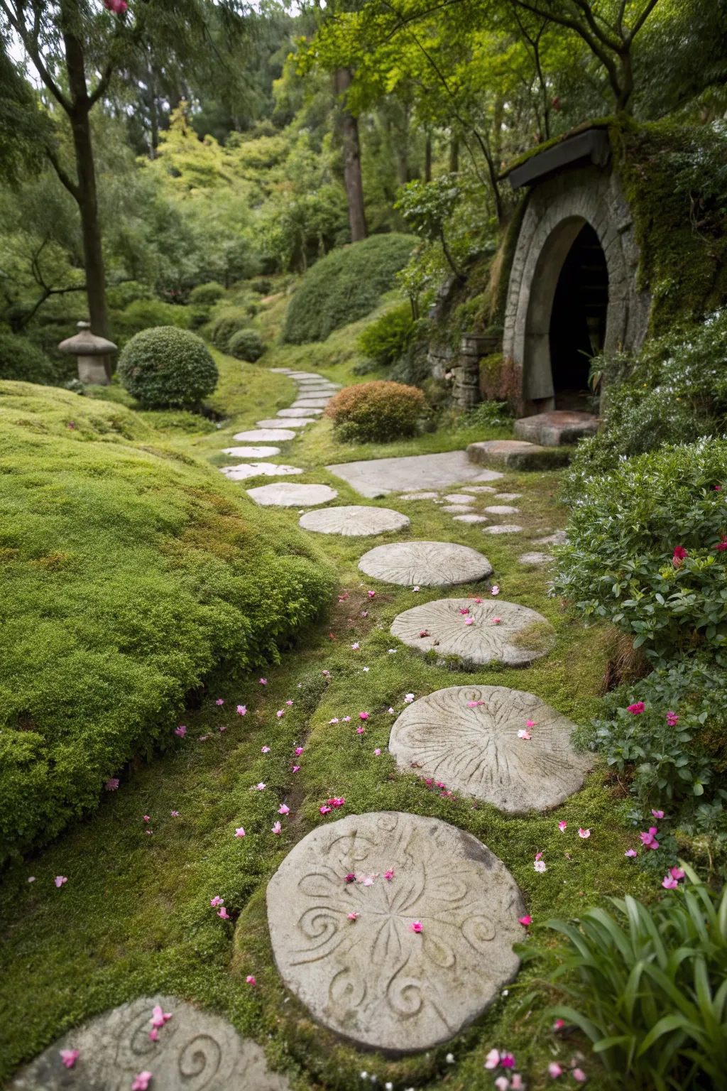 Step into a fairy tale with this enchanting garden pathway, where imagination leads the way.