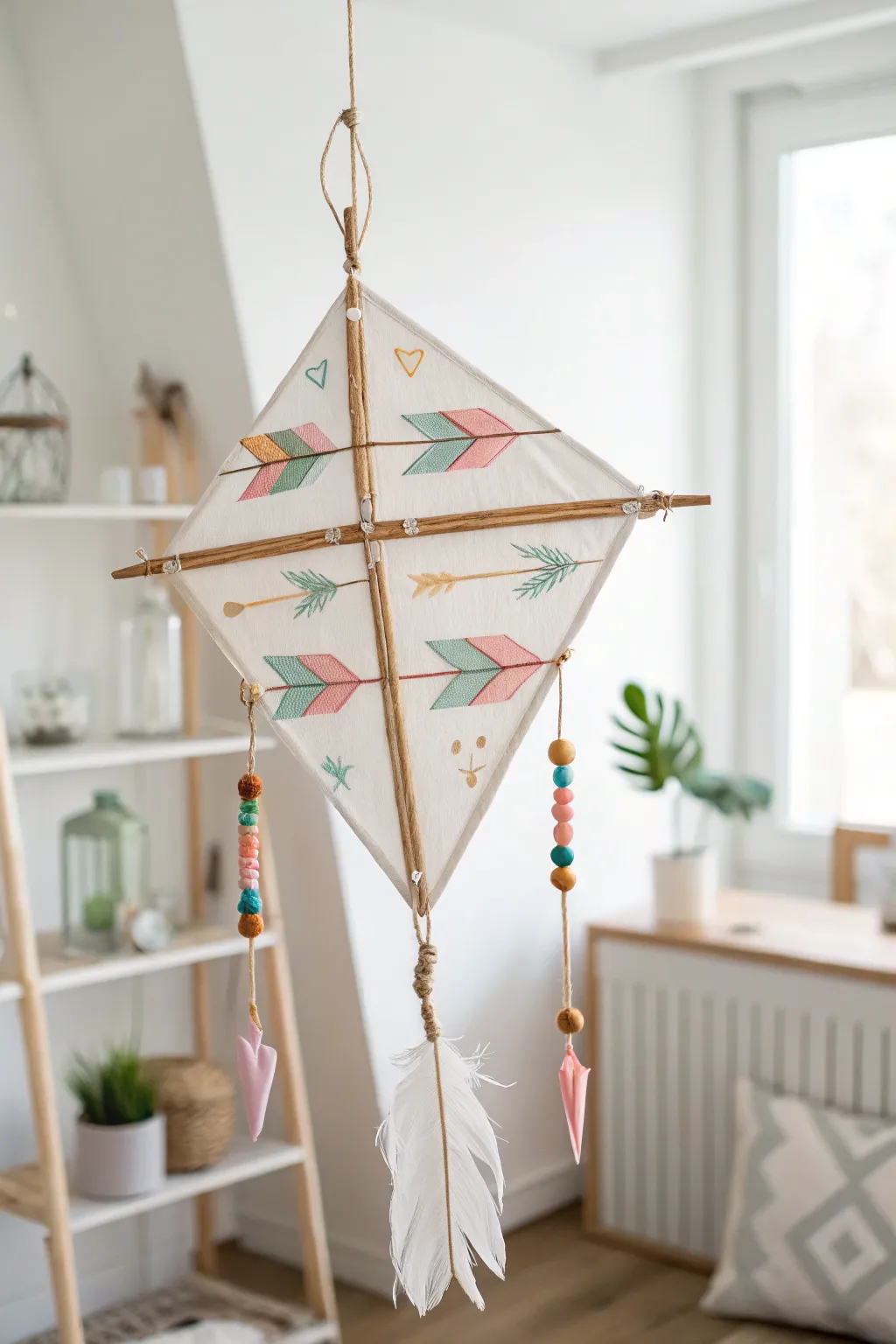Discover the whimsical world of wind with this charming weather vane kite, perfect for tiny explorers!
