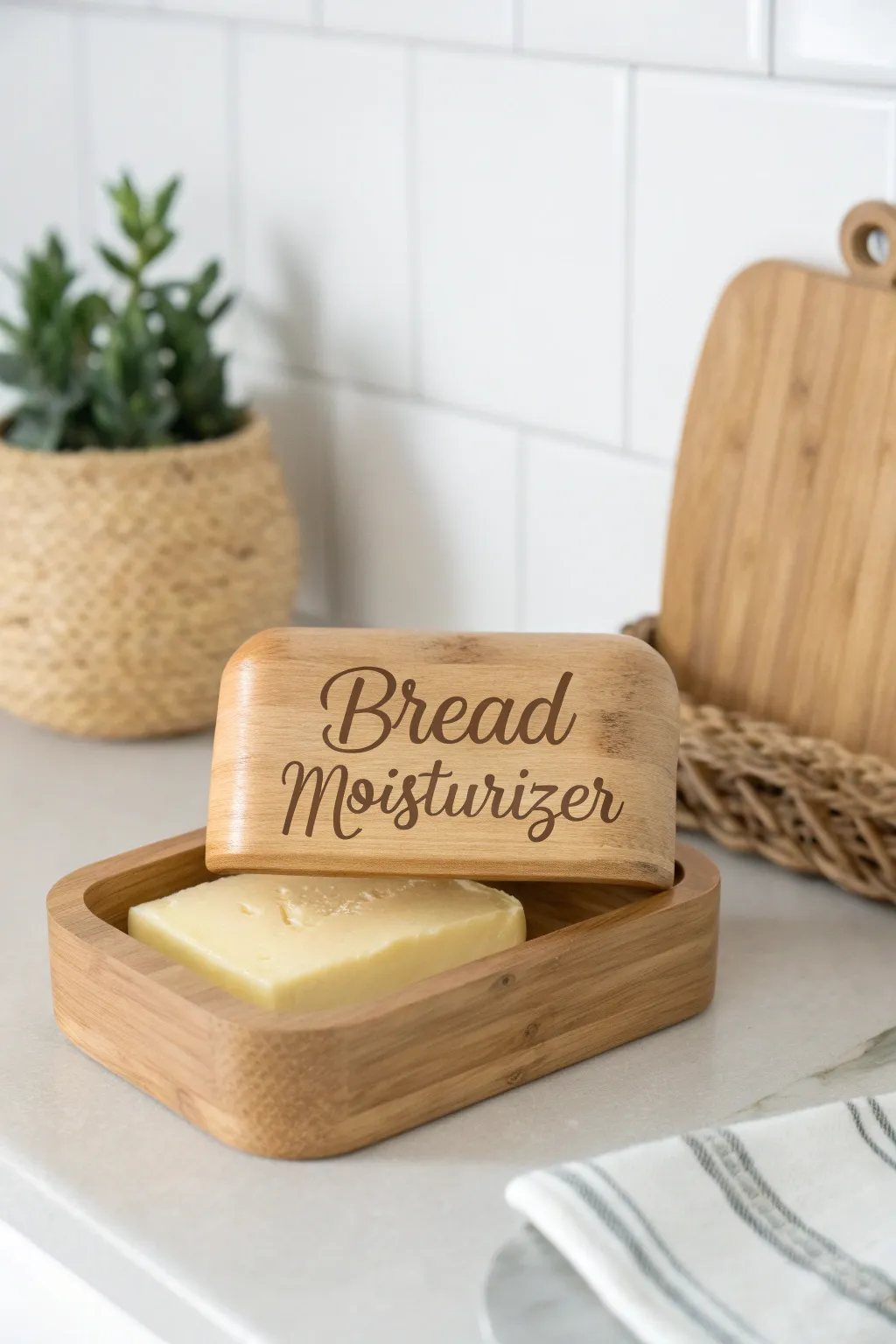 Transform your breakfast routine with a touch of humor and style: Meet your new 'Bread Moisturizer'.