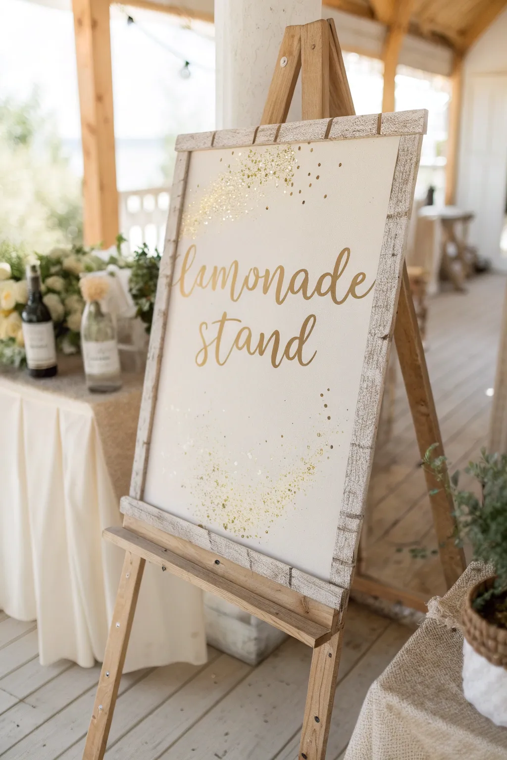 Add a touch of sparkle to your lemonade stand with glitter and glam!