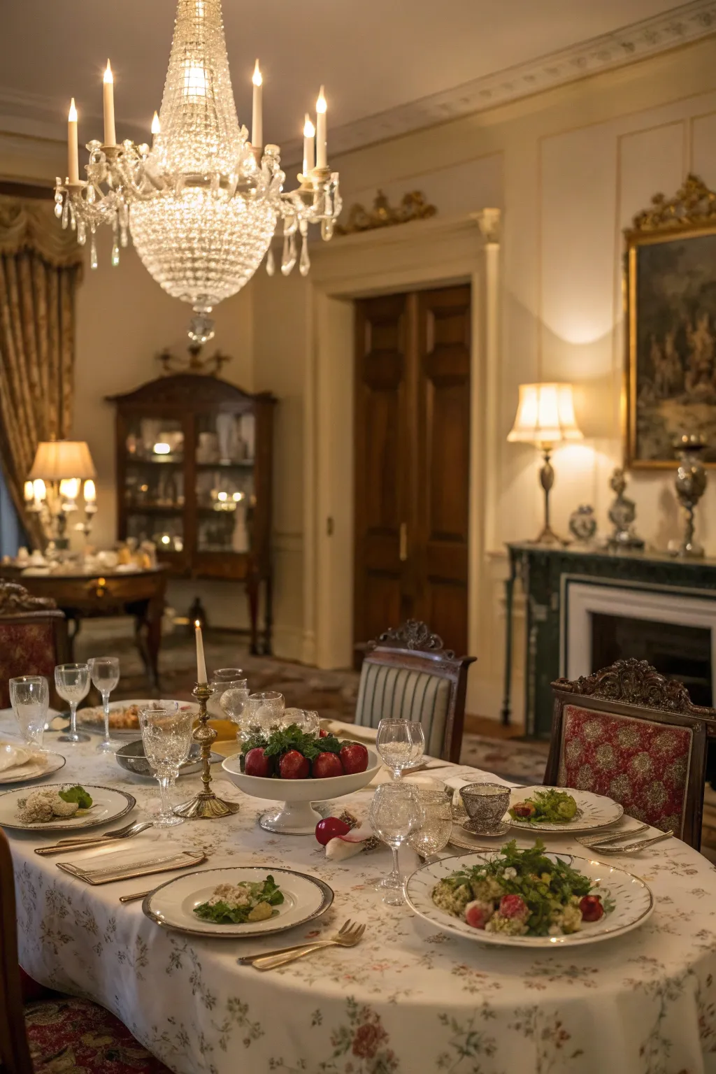 A thematic dinner party for a creative 50th birthday celebration.