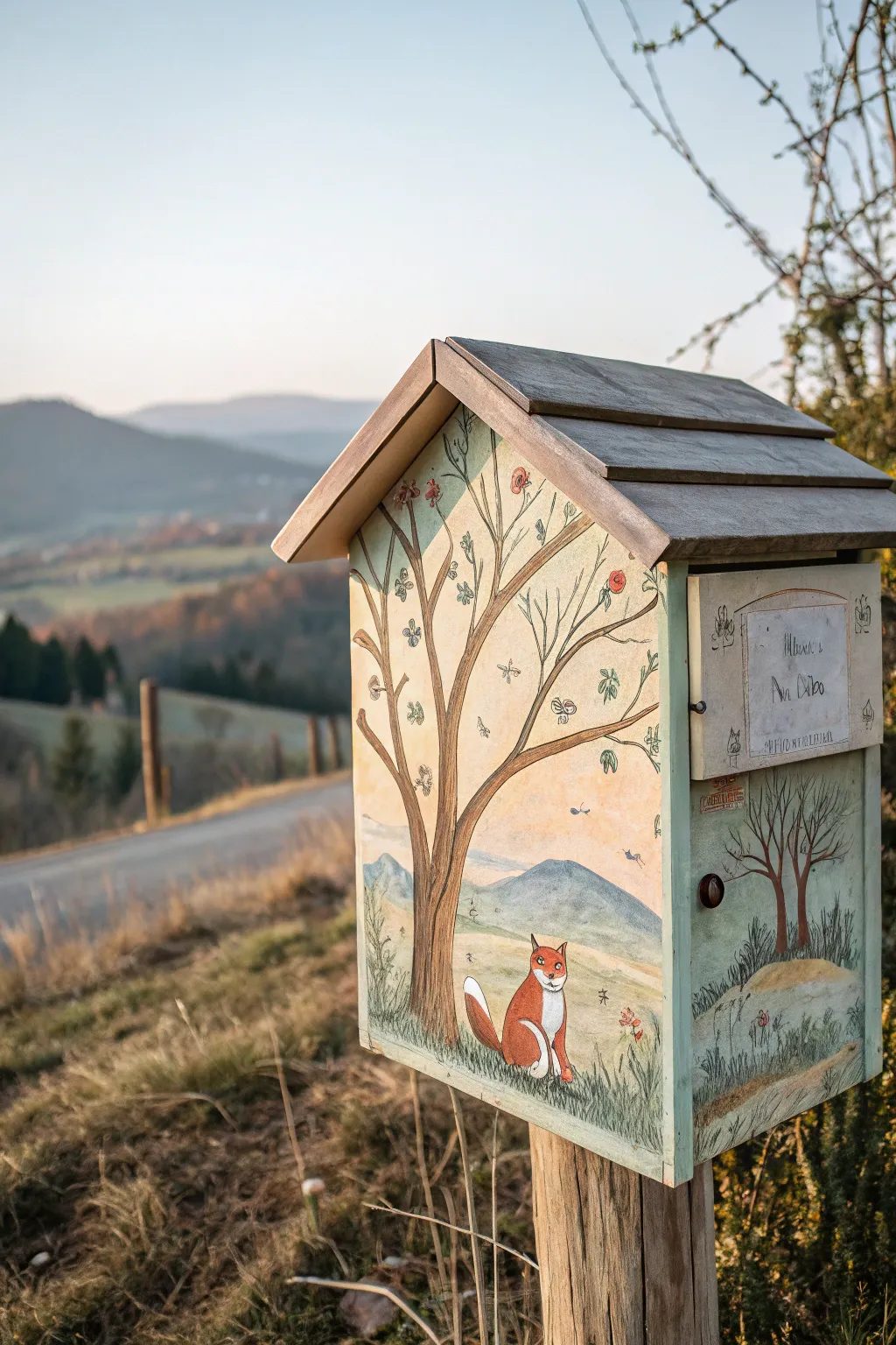 Turn your mailbox into a storybook canvas with enchanting minimalist scenes. ✨📮 #MailboxMakeover #ScandiBoho