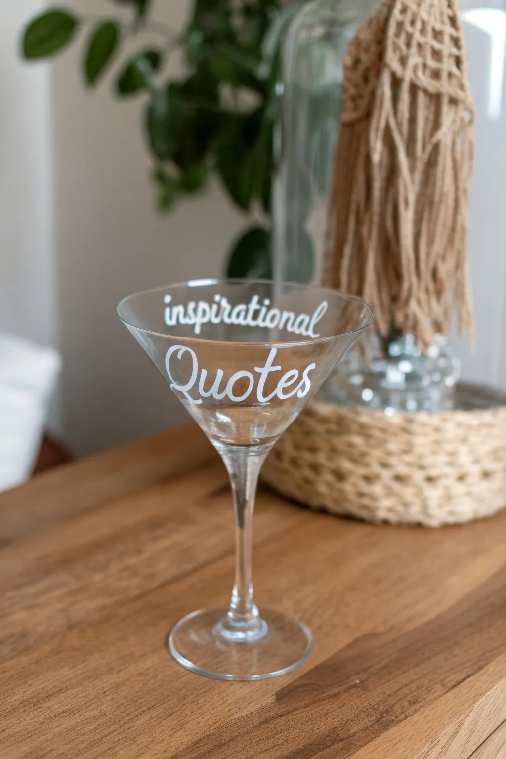 Sip with inspiration: Elevate your martini experience with a touch of art and words that speak to the soul.