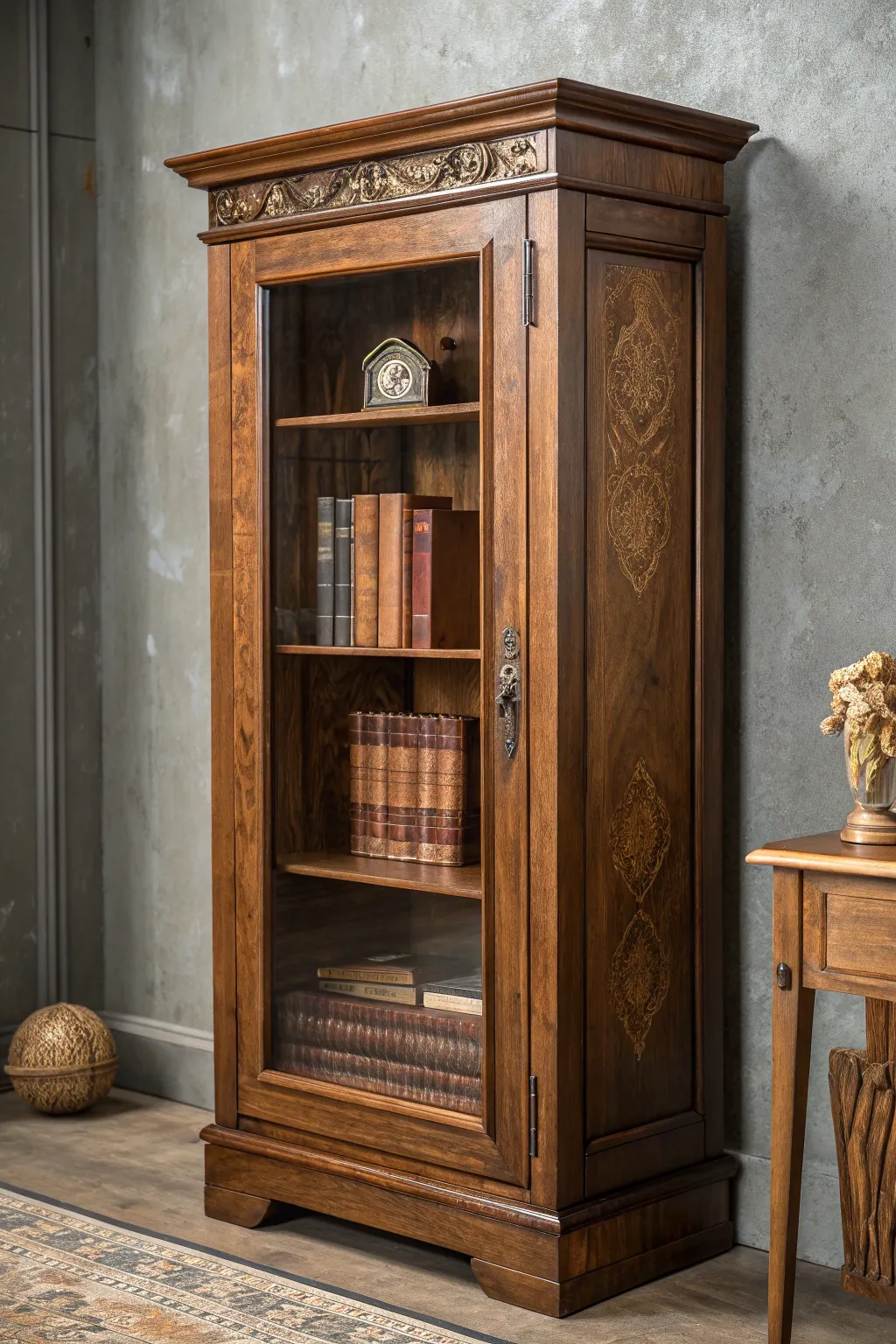 Elevate your space with an elegant glass cabinet door – where craftsmanship meets sophistication.