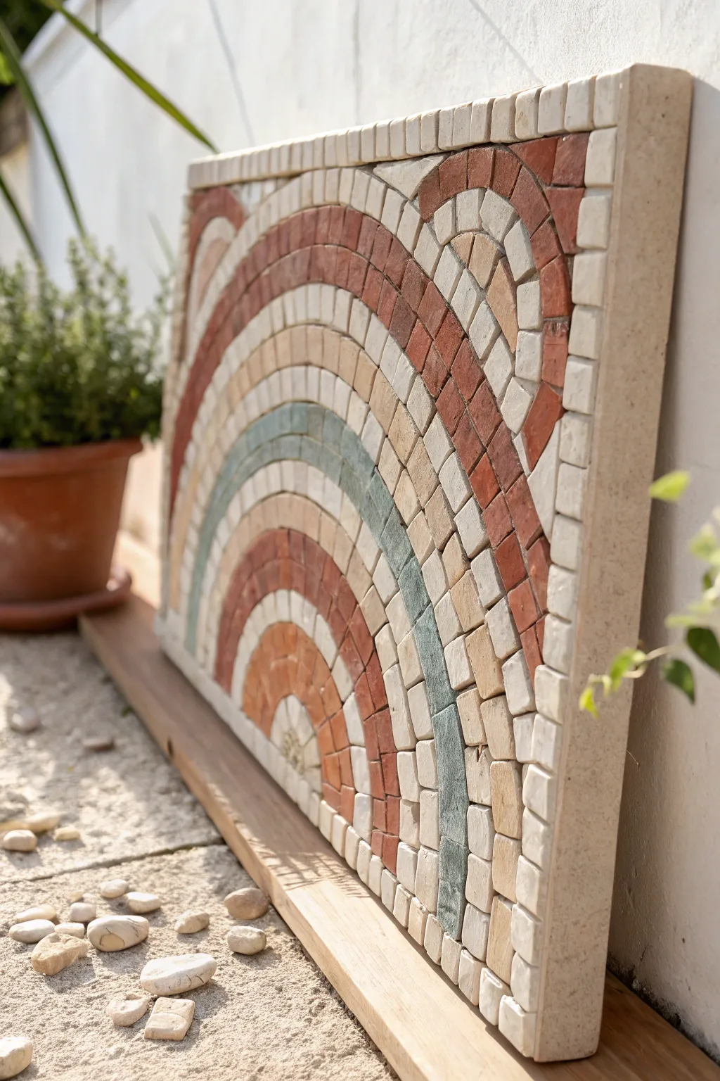 Discover the timeless charm of clay mosaic wall art, where craftsmanship meets minimalist elegance.