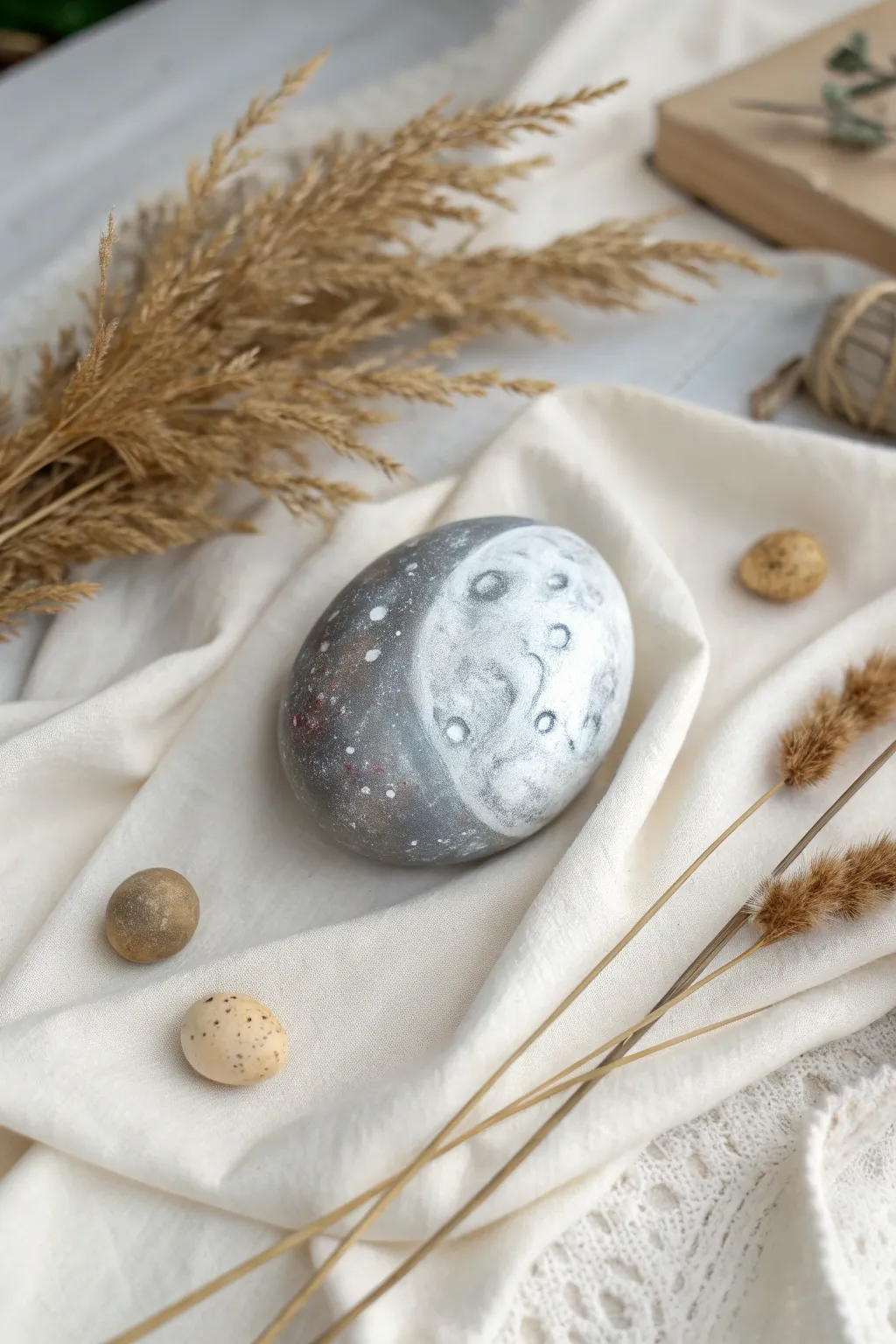 Discover the magic of moon rocks in your garden with a touch of handcrafted elegance.