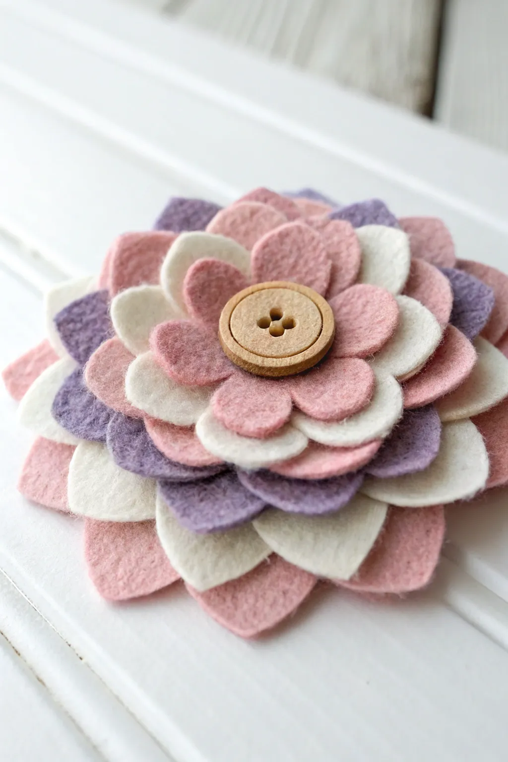 Embrace the charm of handmade with these delightful felt flower magnets, perfect for adding a touch of whimsy and warmth to your home.