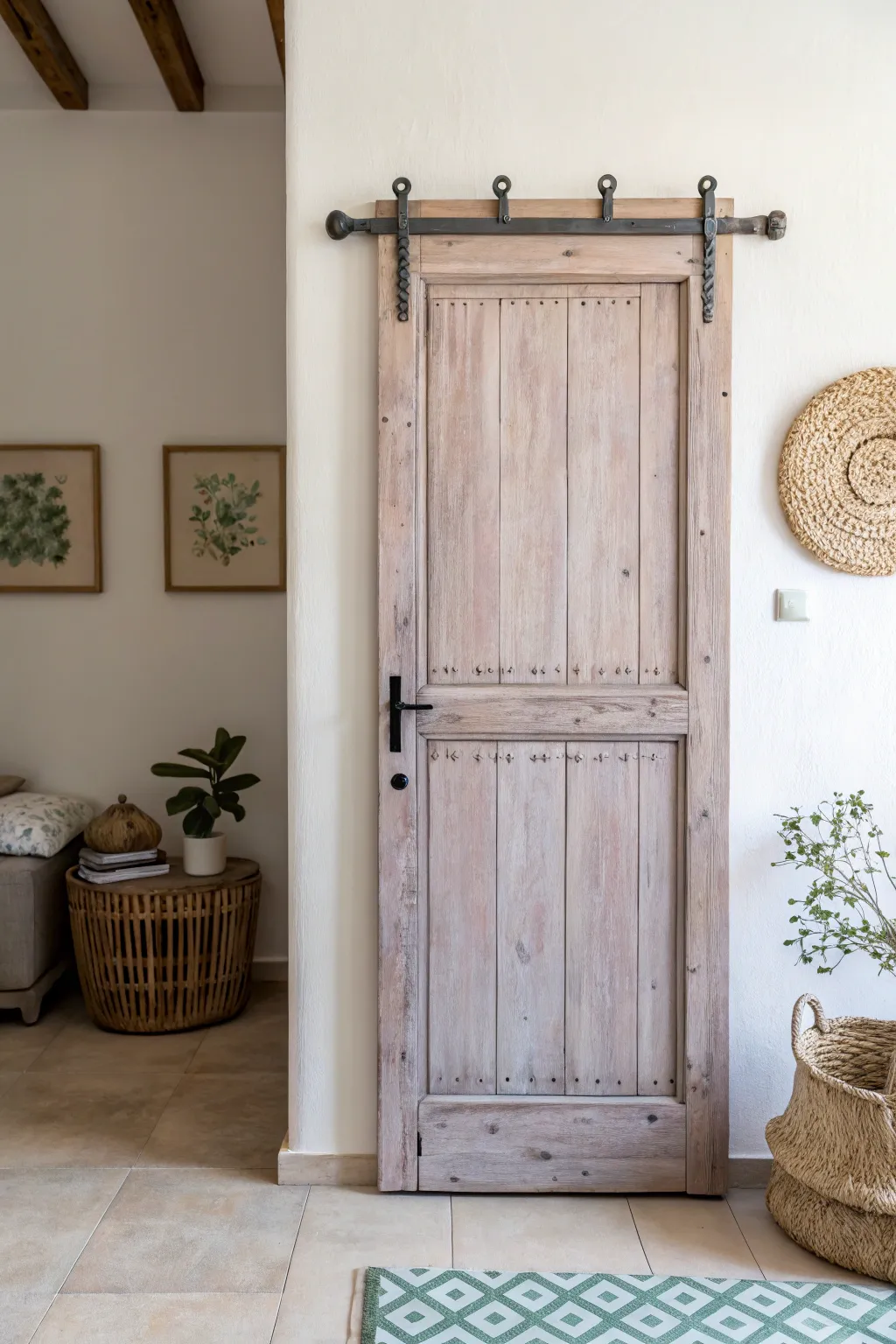 Transform old into new with this chic coat rack idea. Perfect for adding a touch of charm to your entryway!