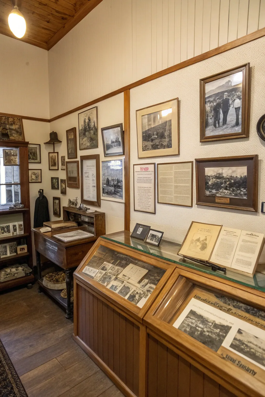 Vignette showcasing local history with vintage photos.