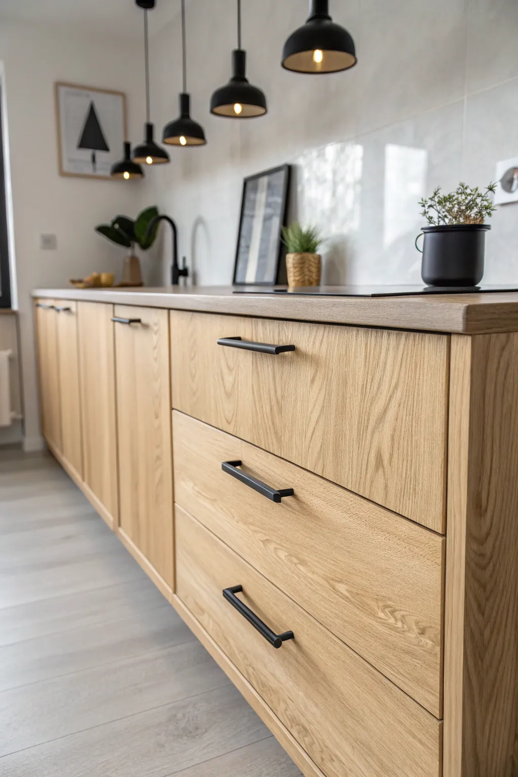 Elevate your space with bold black accents for a chic and cohesive look.