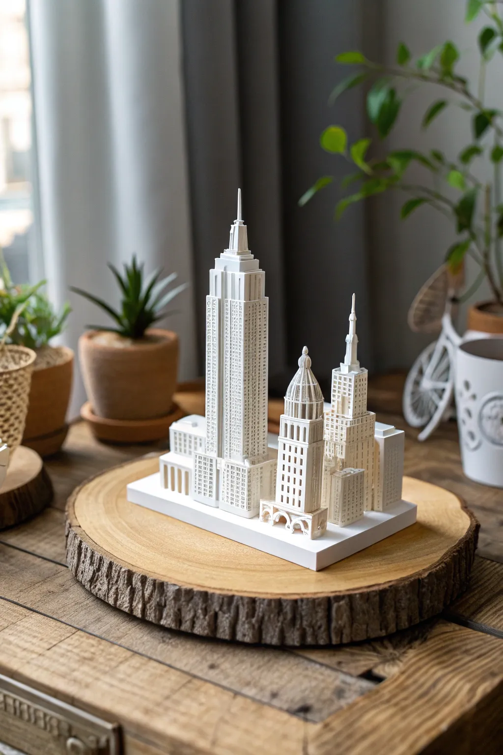 Celebrate your paper anniversary with a handcrafted skyline sculpture, a unique symbol of your journey together.
