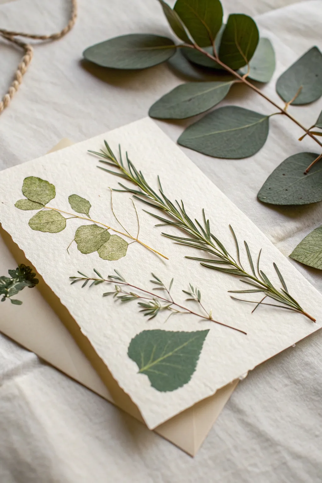 Embrace nature's elegance with beautifully textured paper cards.