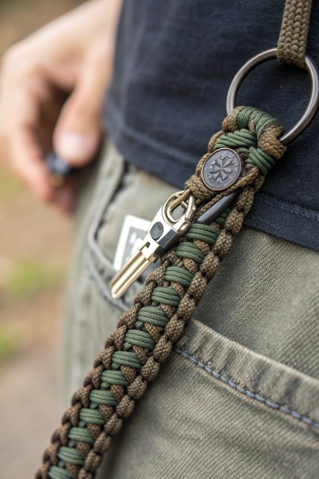 Discover the art of utility with a paracord lanyard that conceals more than meets the eye.