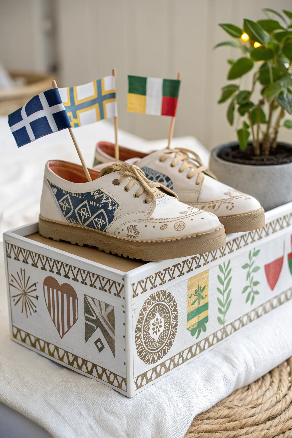 Celebrate diversity with a minimalist boho-inspired cultural float!
