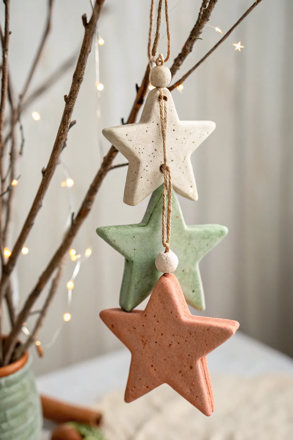 Elevate your holiday decor with a minimalist touch: Layered 3D Star Ornaments that bring craftsmanship and natural beauty to your tree.
