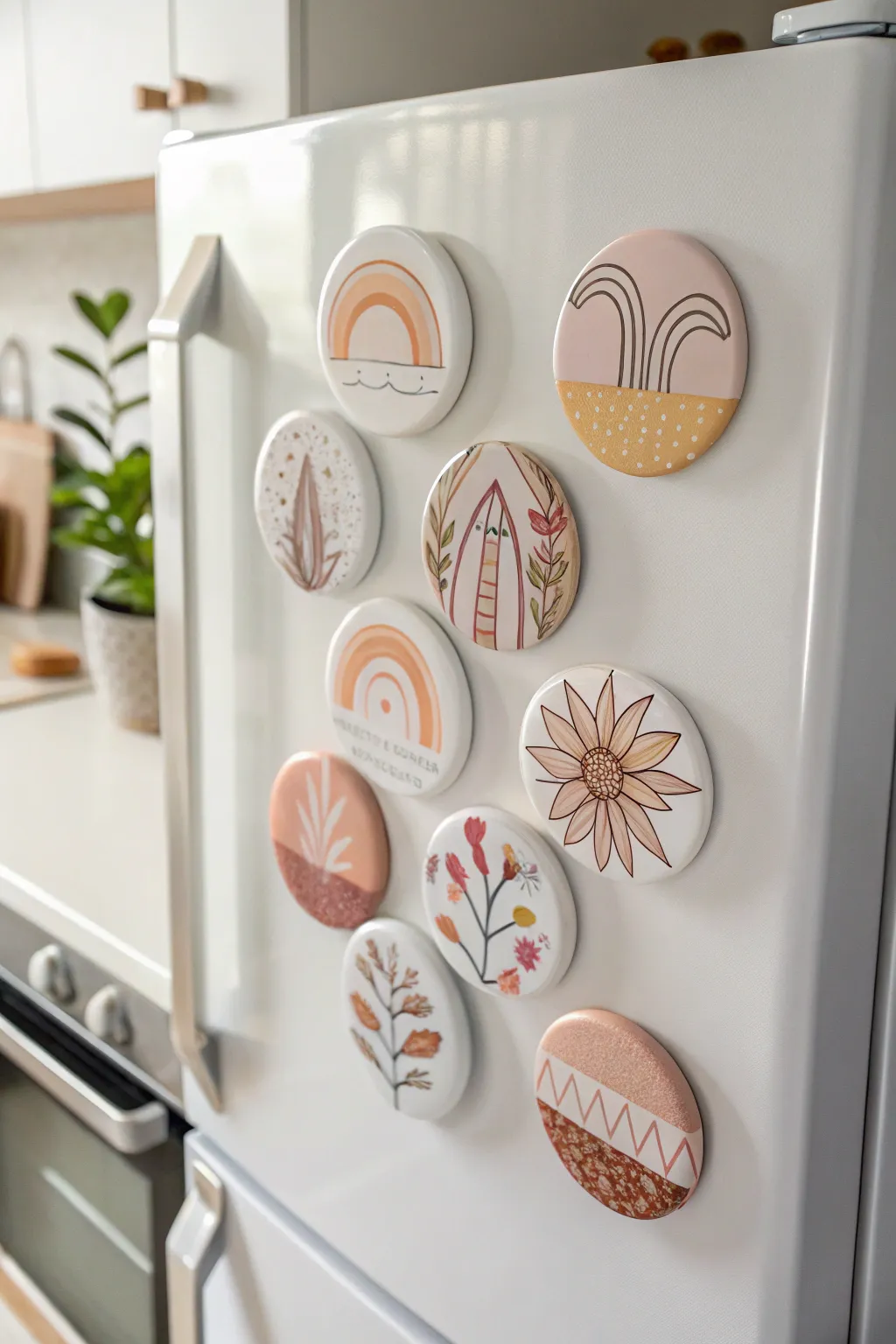 Elevate your kitchen's style with personalized polymer clay magnets—where simplicity meets artistry.