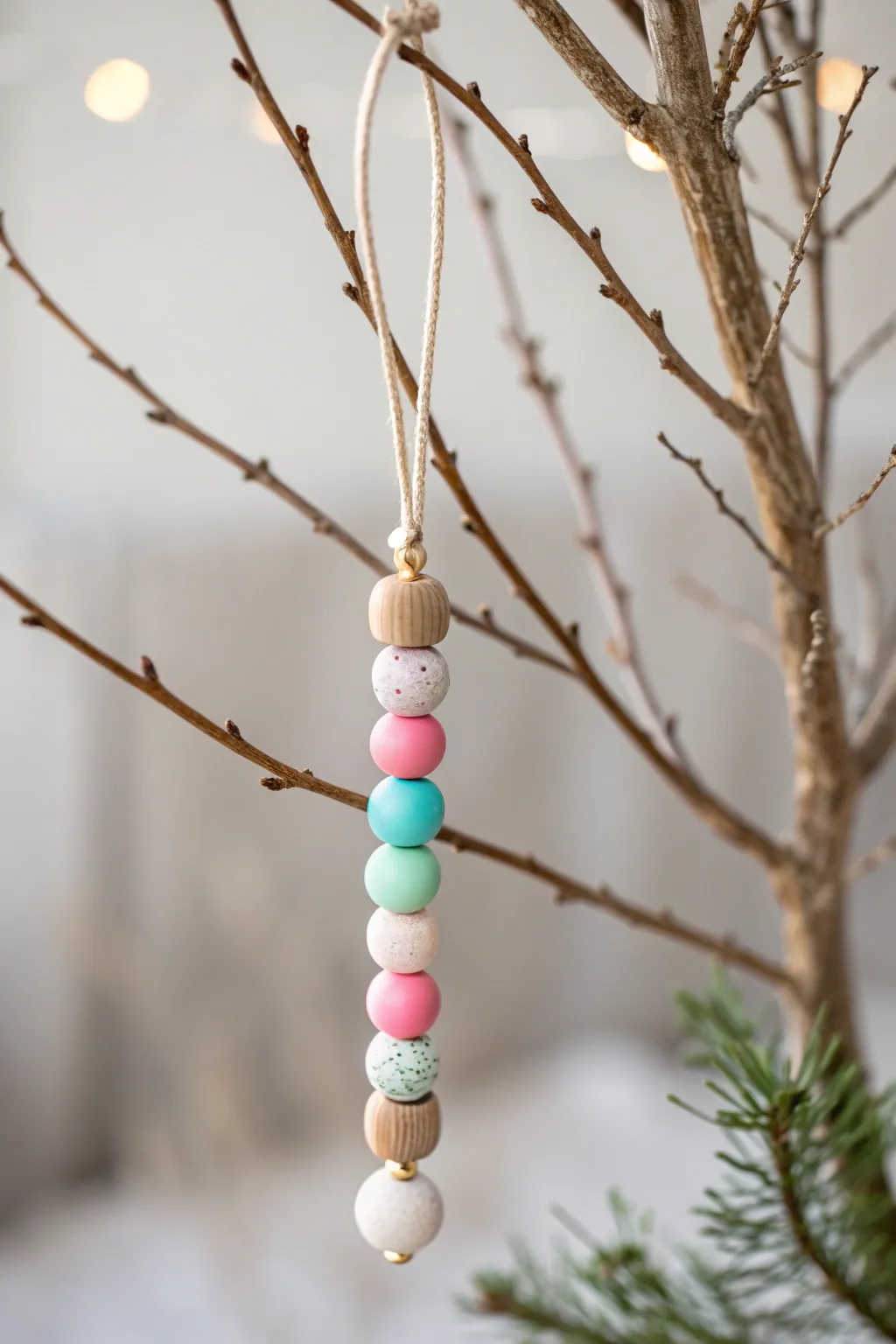 Elevate your holiday decor with handcrafted pony bead ornaments that blend simplicity and charm.
