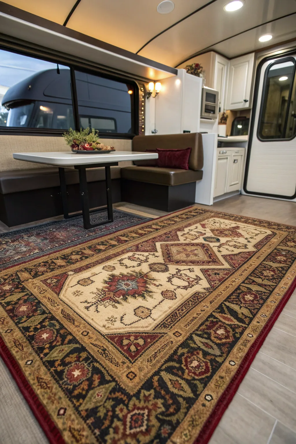 Transform your camper with a touch of artisan craftsmanship—discover the charm of multi-use rugs.