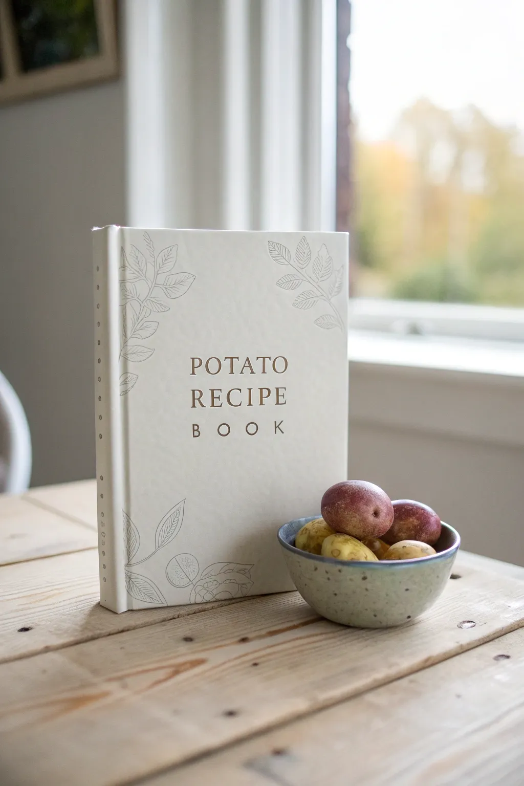 Discover the art of potatoes with this elegantly designed recipe book, perfect for your culinary adventures.