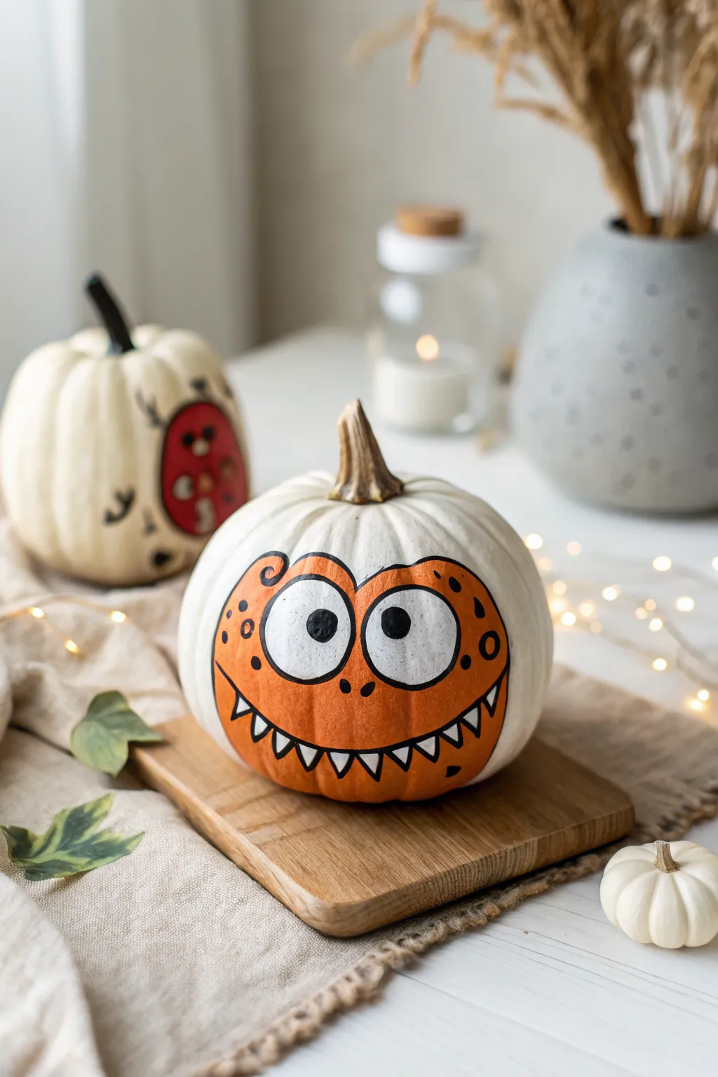 Transform your Halloween decor with a touch of whimsy: adorable monster pumpkins that bring smiles to all!