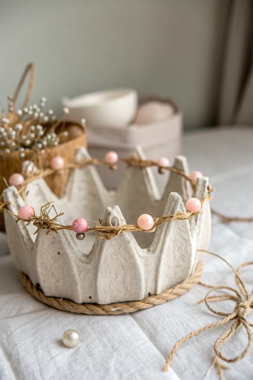 Transform playtime with a charming, eco-friendly egg carton crown. Perfect for imaginative adventures!