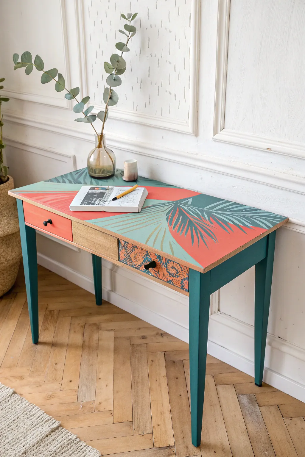 Transform your workspace with a splash of art—where minimalism meets creativity.