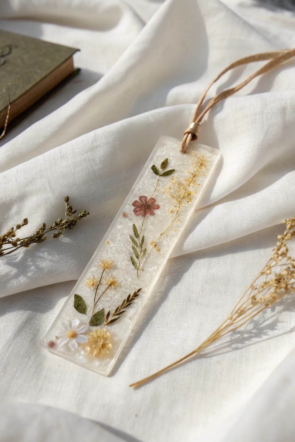 Discover the art of upcycling with a beautifully crafted resin bookmark, where sustainability meets creativity.
