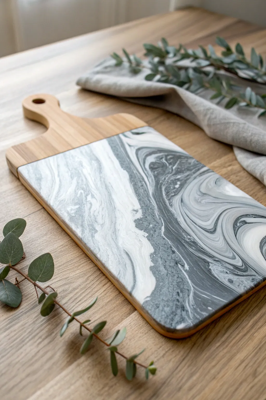 Discover the art of simplicity with this monochrome charcuterie board, where elegance meets craftsmanship.