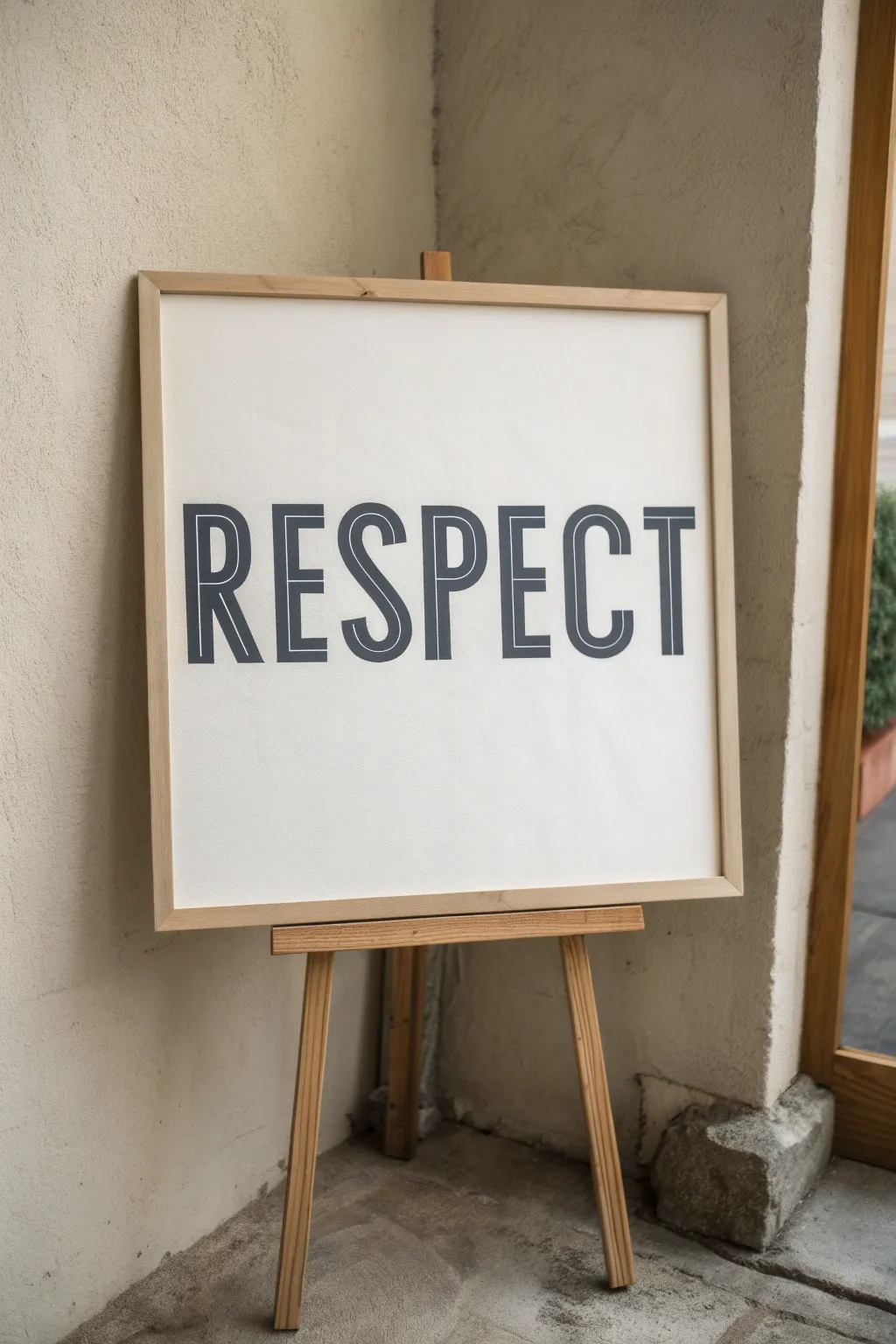 Celebrate the power of words with minimalist elegance. #RespectInDesign