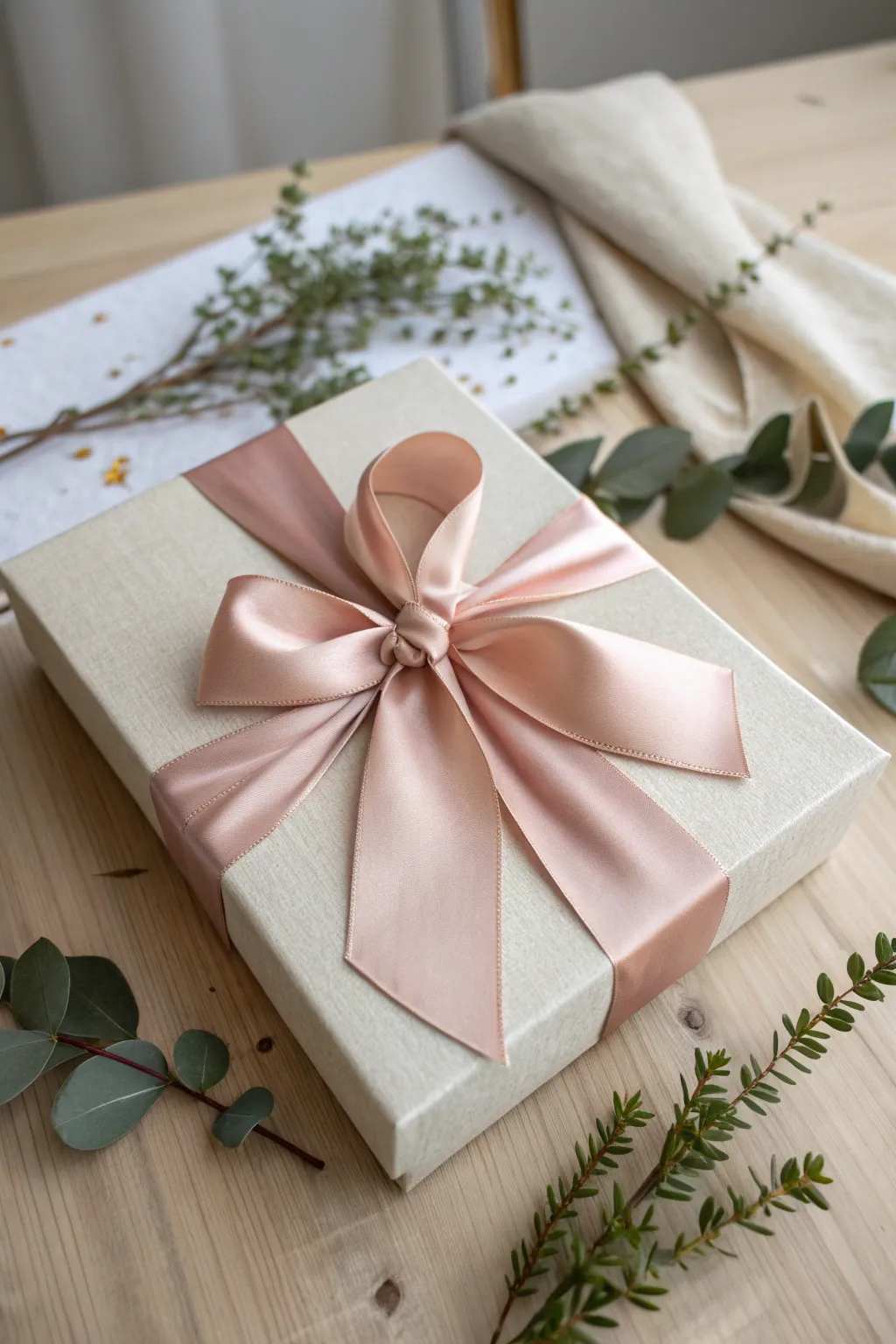 Elevate your gift wrapping with a touch of double bow magic.