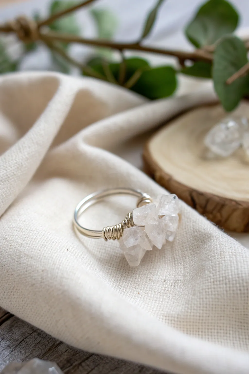 Embrace the mystical charm of crystal cluster rings, a perfect blend of boho elegance and minimalist design.