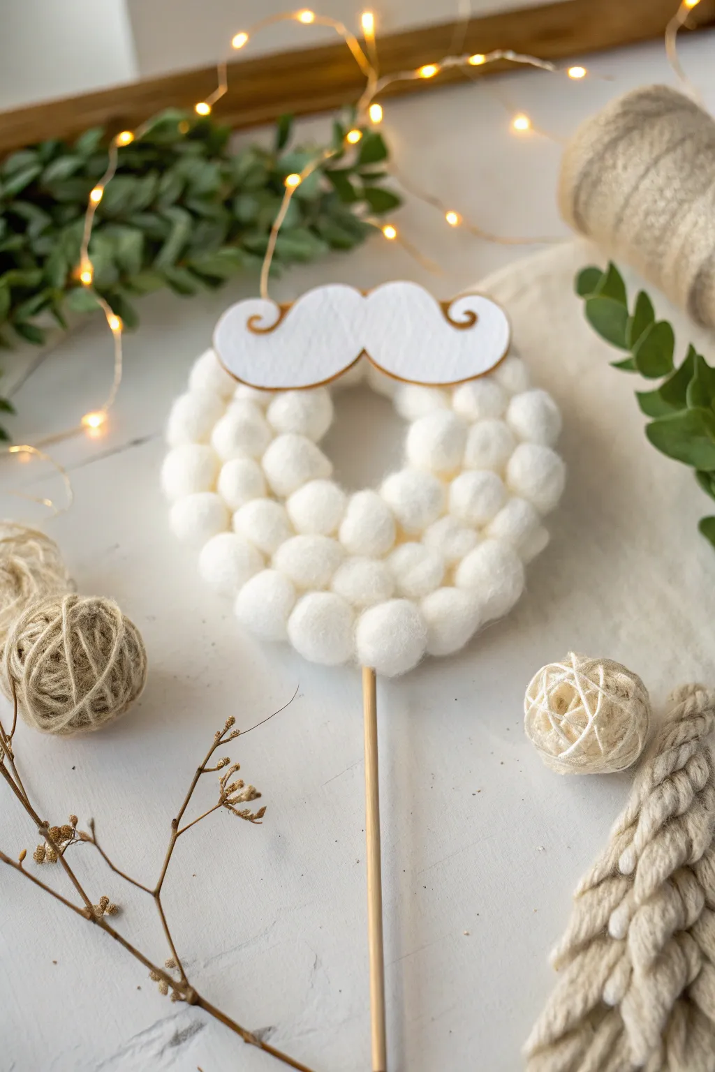 Capture holiday cheer with a touch of whimsy - the perfect Santa beard photo prop!