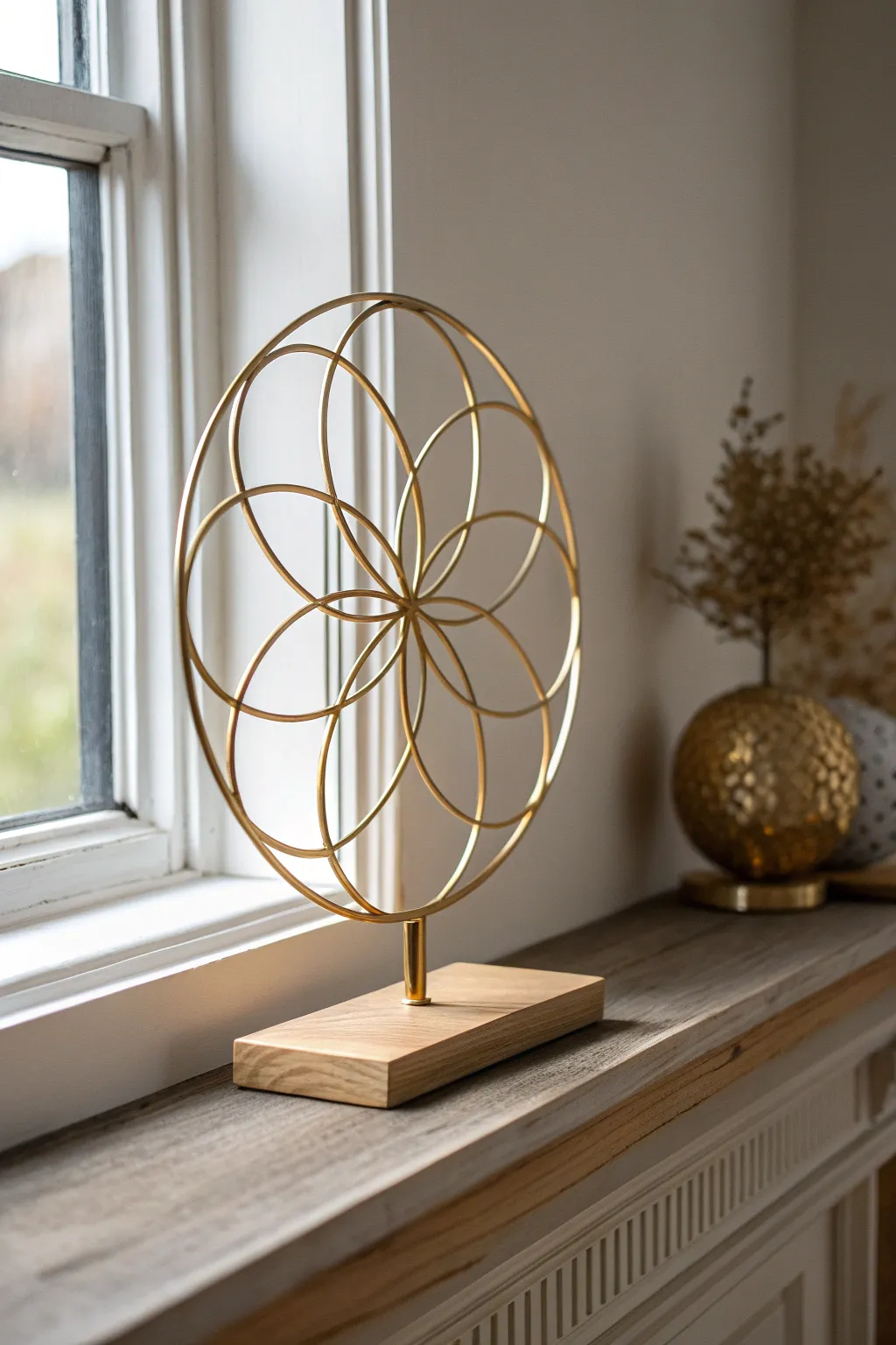 Celebrate the beauty of geometry with this stunning Seed of Life wire sculpture—where minimalism meets boho elegance.