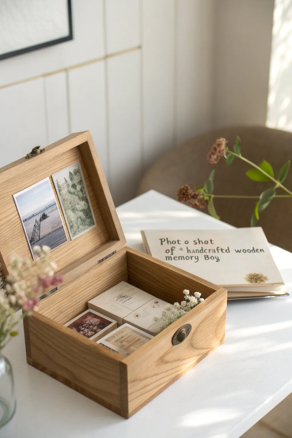 Cherish the moments: A handcrafted memory box filled with love and memories.