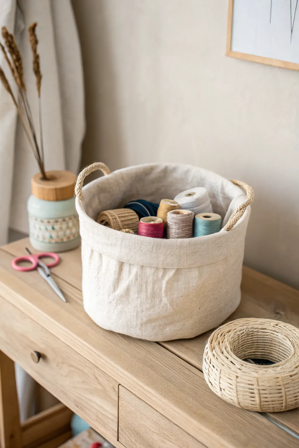 Elevate your craft space with the charm of Scandinavian simplicity and Boho elegance.