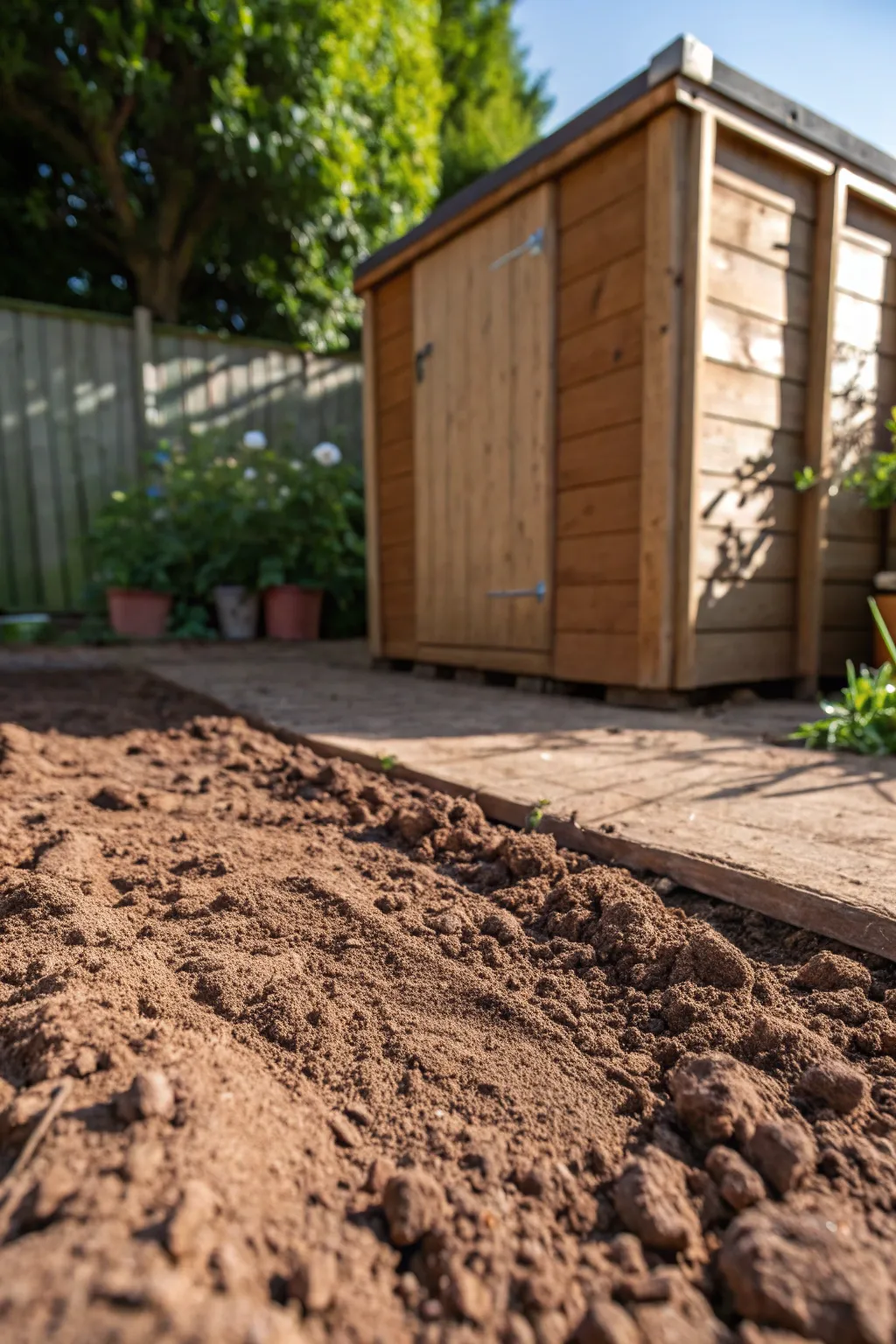 Experience the art of sustainable craftsmanship with a compact earth base for your shed.