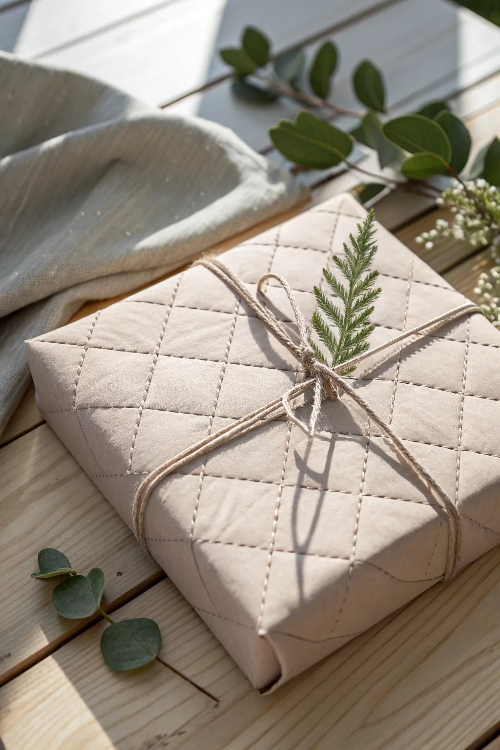 Add a personal touch to your gifts with sewn paper wrap—where simplicity meets elegance.