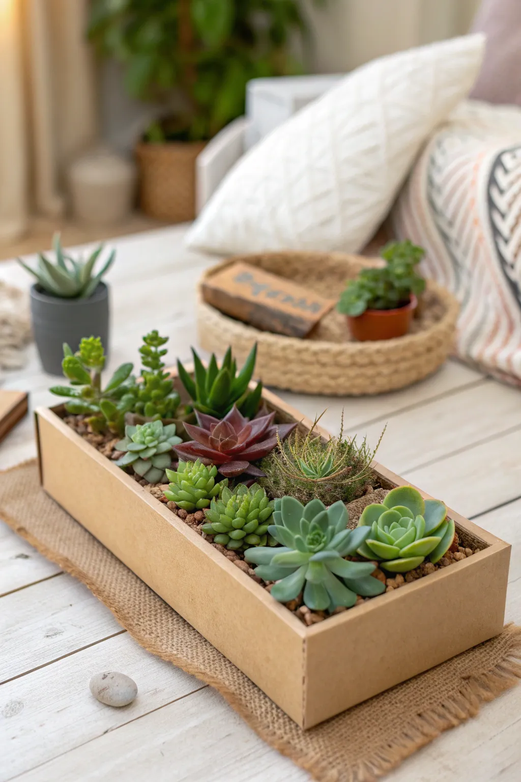 Bring nature indoors with a charming shoebox garden—perfect for adding a touch of greenery to any small space.