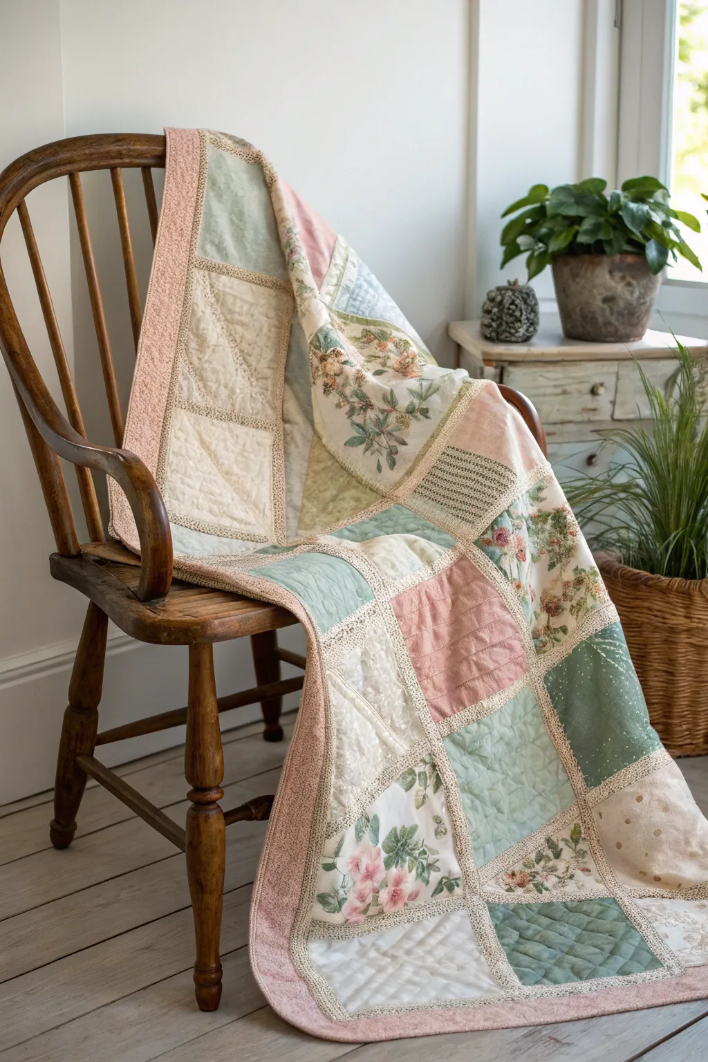 Embrace Vintage Vibes: Breathe new life into cherished fabrics with a signature quilt that tells a story.