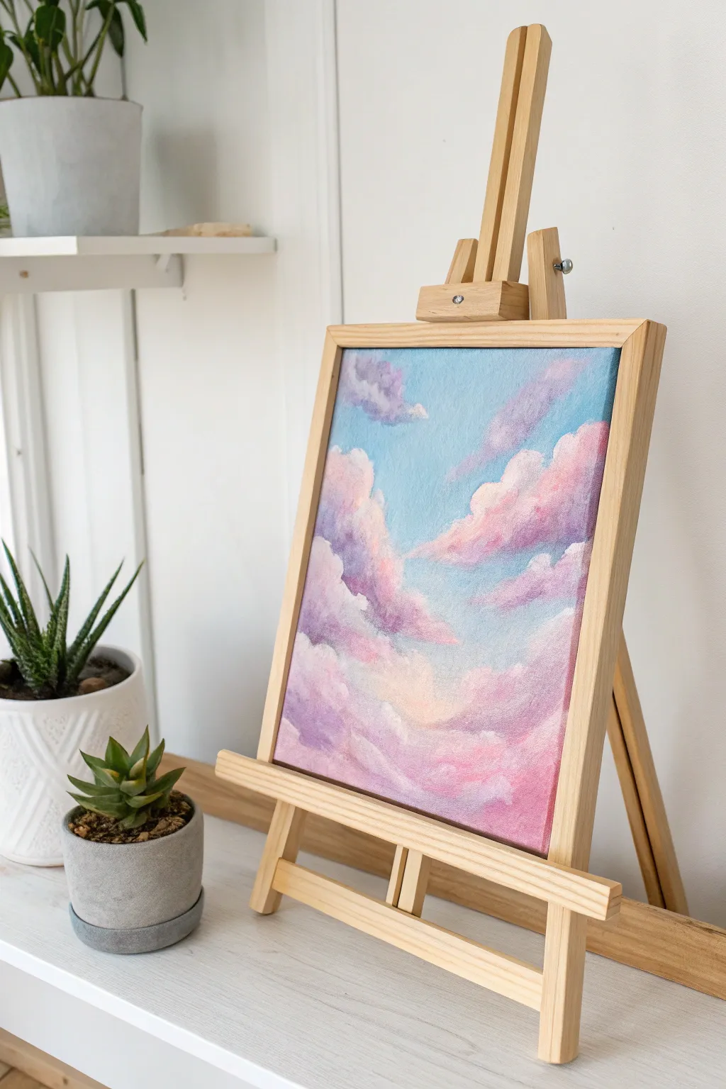 Embrace tranquility with a pastel sky masterpiece—perfect for adding a serene touch to any space.