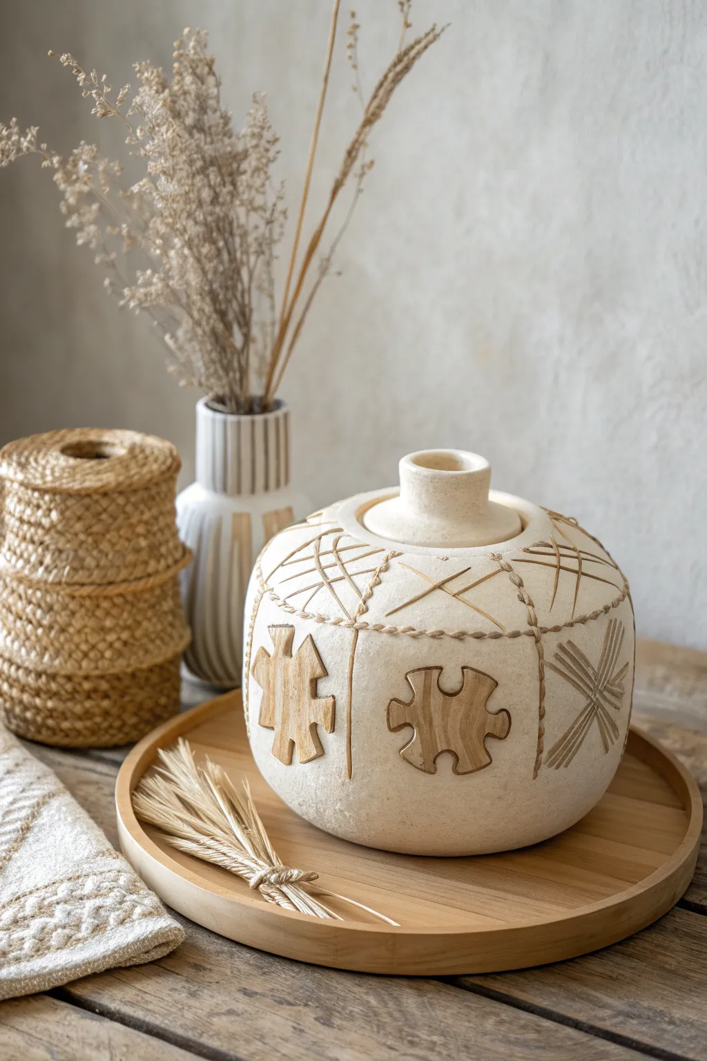 Discover the magic within: a slab vessel that surprises and delights with every interaction.