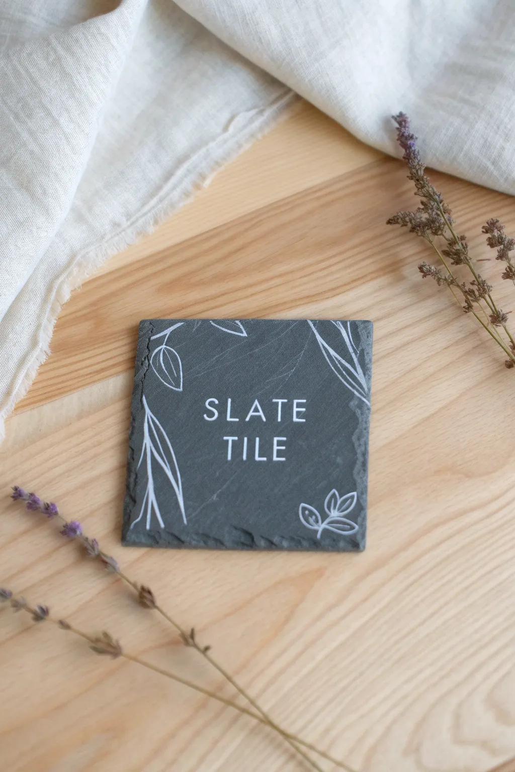 Discover the art of subtlety with hidden messages on slate—a secret between you and the viewer.