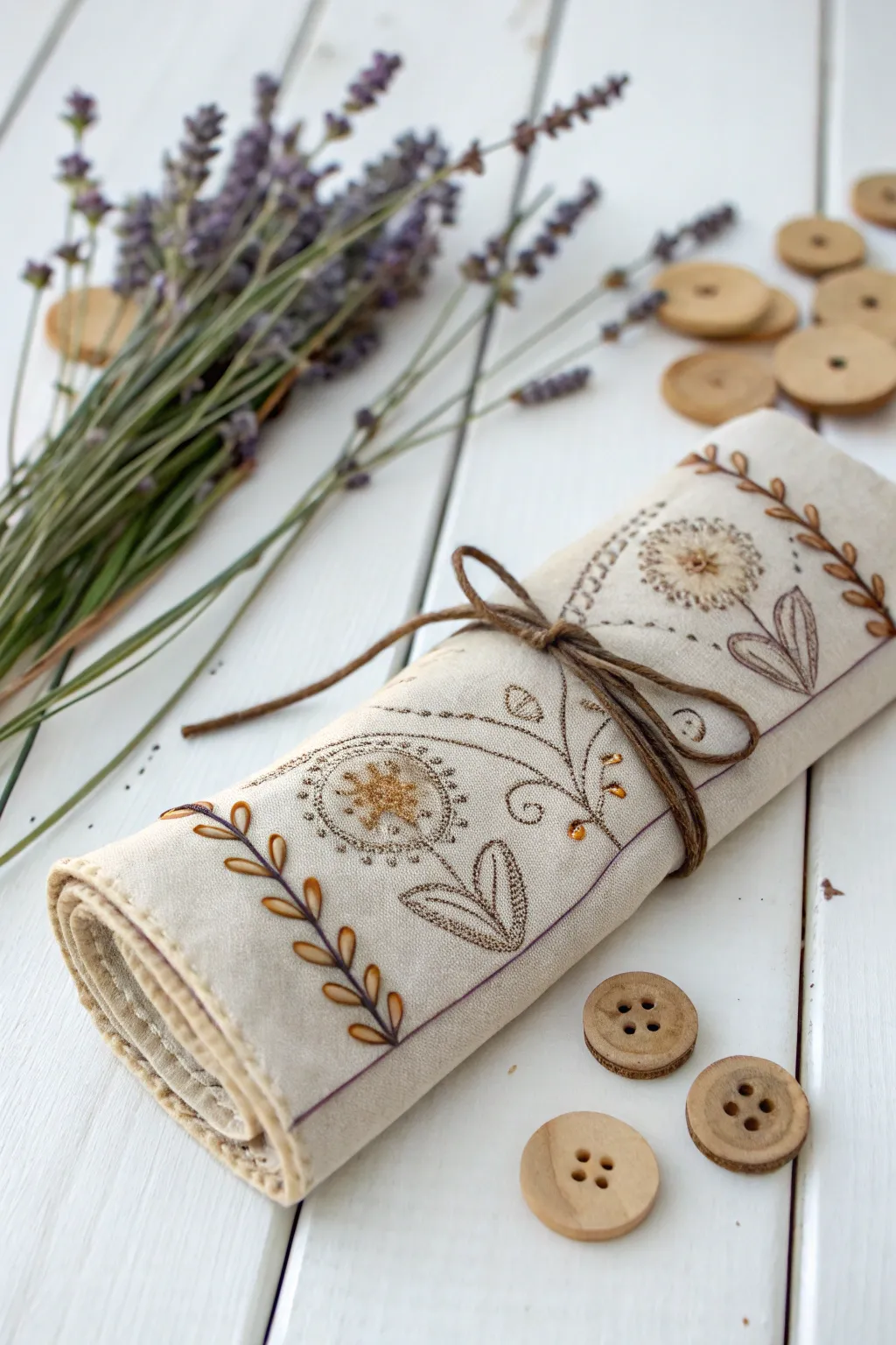 Craft your own story with a personalized needle case that blends beauty and function.