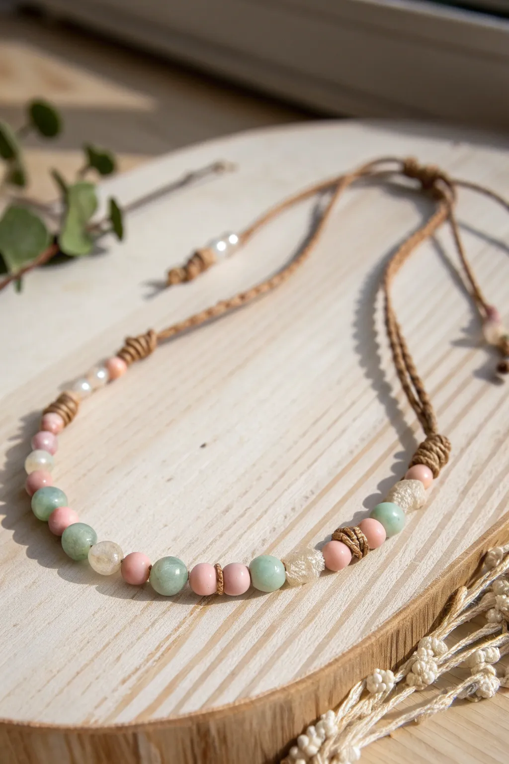 Discover the beauty in unexpected pairings with this eclectic bead necklace.
