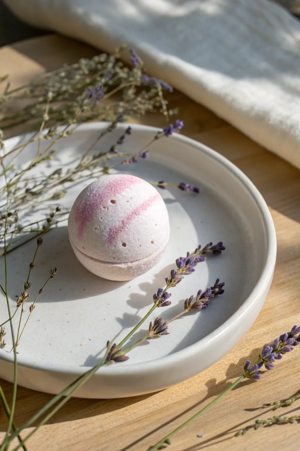 Transform any bath into a spa with these handcrafted lavender eucalyptus bath bombs. Perfect for a touch of luxury this Valentine's.