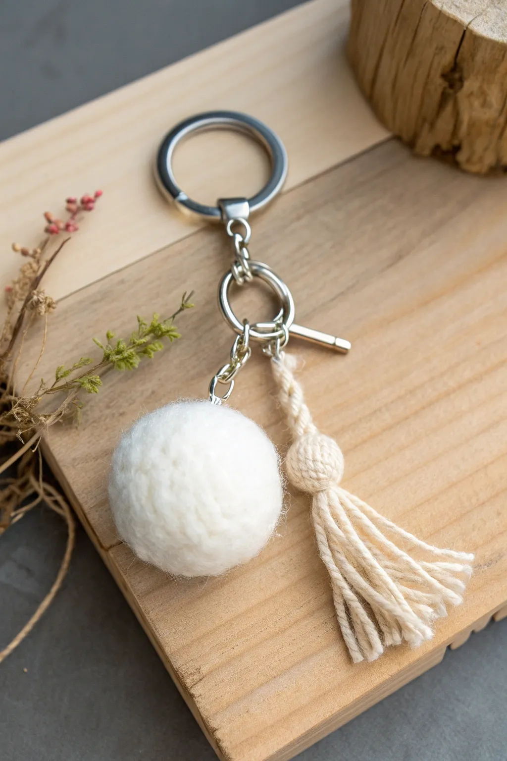 Add a touch of winter magic with this charming snowball keychain – where minimalism meets bohemian elegance.